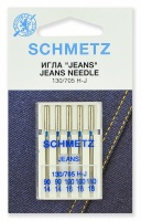 Иглы Schmetz для джинсы ассорти  №90-110 (5шт)